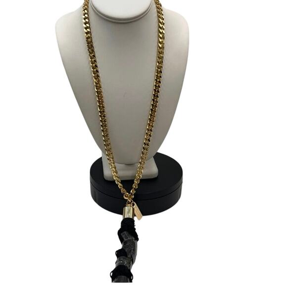 Marc Jacobs Decadence Gold Tone Black Tassel Limited Edition Necklace - Picture 1 of 7